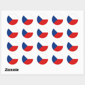 Czechia Fisheye Flag Sticker (Blatt)