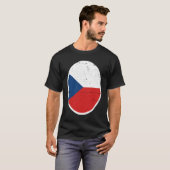 Czechia Flag Proud Czech T-Shirt (Vorne ganz)