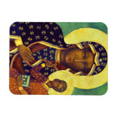 Czestochowa Black Madonna Icon Polen Magnet (Horizontal)