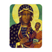 Czestochowa Black Madonna Icon Polen Magnet (Vertikal)