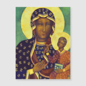 Czestochowa Black Madonna Icon Polen Magnetkarte (Vorderseite)