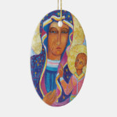 Czestochowa Black Madonna Polen Keramik Ornament (Rechts)