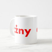 Czny Polnischer Nachname Kaffee Tasse (Vorderseite Links)