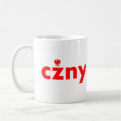 Czny Polnischer Nachname Kaffee Tasse (Links)