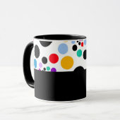 D01 - Tasse mit bunten Punkten (Vorderseite Links)