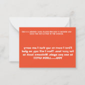 D115 - Welcome Back - Note Card Mitteilungskarte (Vorderseite)