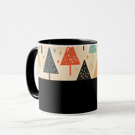 D11 - Tasse mit abstrakten Bäumen (Vorderseite Links)