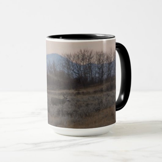 D12 Mule Deer Sweet Grass Hills Tasse (VorderseiteRechts)