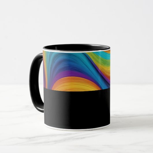 D12 - Tasse mit dunklen Wellen (Vorderseite Links)