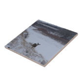 D16 Mule Deer im Flusstal Fliese (Seite)