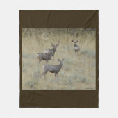 D18 Mule Deer Fleecedecke (Vorderseite)