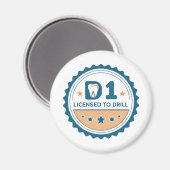 D1 bis DDS Zahnmedizinstudent Magnet (Vorderseite/Rückseite)