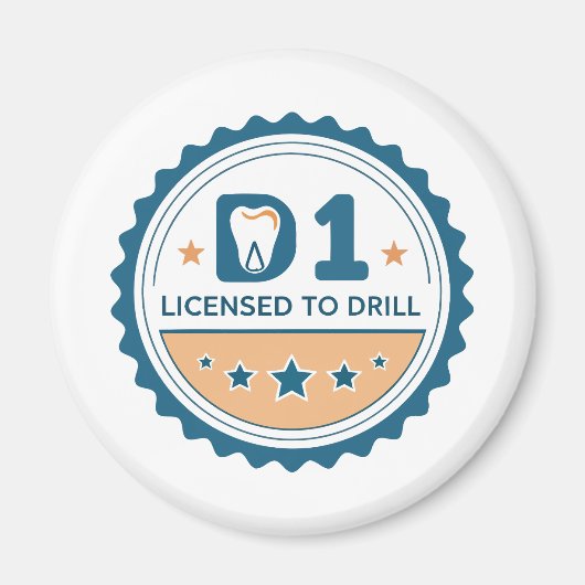 D1 bis DDS Zahnmedizinstudent Magnet (Vorne)
