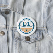 D1 bis DDS Zahnmedizinstudenten-Button Button (Beispiel)