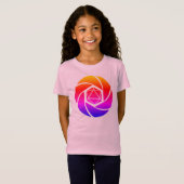 D20 Aperture Rainbow Girls T - Shirt (Vorne ganz)