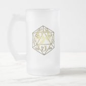 D20 Celtic Dragon DND Mattierte Tasse (Links)