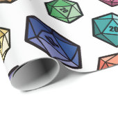 D20, das Papper einwickelt Geschenkpapier (Rolleneckpunkt)