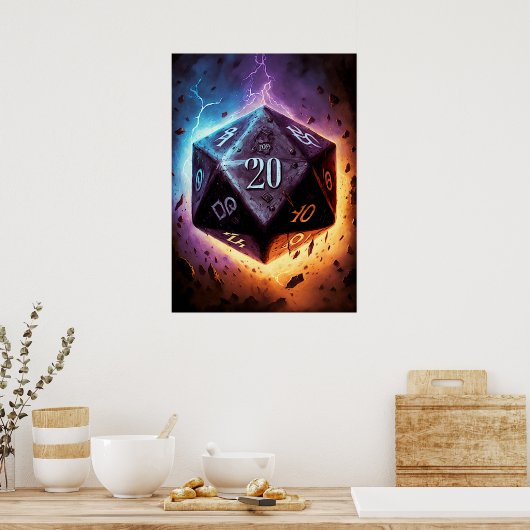 D20 De Storm Poster (Küche)