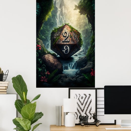 D20 De Tranquility Poster (Heimbüro)