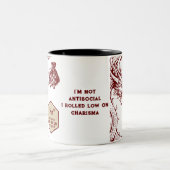 D20 Dice Celtic Dragon DND RPG DM Gamer Gift Zweifarbige Tasse (Mittel)