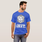 D20 Gaming Fantasy Dragons Tabletop Würfel One T-Shirt (Vorne ganz)