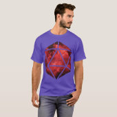 D20 Gebrochene Sicht T-Shirt (Vorne ganz)