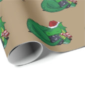 D20 grüner Drache - Feiertags-Ausgabe Geschenkpapier (Rolleneckpunkt)