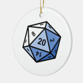 d20 keramikornament (Links)
