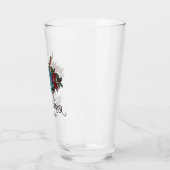 D20 Monogramm RPG Hochzeitsandenken Glas (Links)
