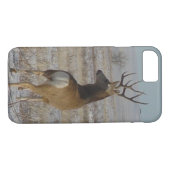D20 Mule Deer Buck in Snow Case-Mate iPhone Hülle (Rückseite (Horizontal))