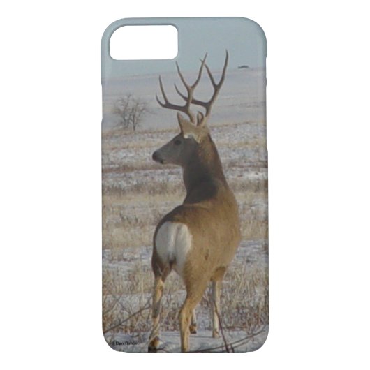 D20 Mule Deer Buck in Snow Case-Mate iPhone Hülle (Rückseite)