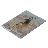 D20 Mule Deer Buck in Snow Notizblock (Linke Seite)