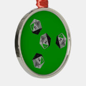 D20-Ornament Ornament Aus Metall (Rechts)