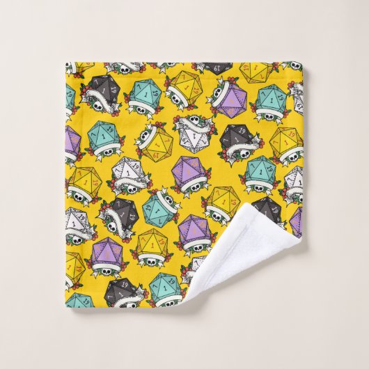 D20-Set-Muster Badhandtuch Set (Waschlappen)