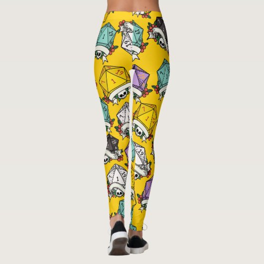 D20-Set-Muster Leggings (Rückseite)