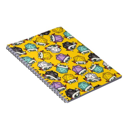 D20-Set-Muster Notizblock (Rechte Seite)