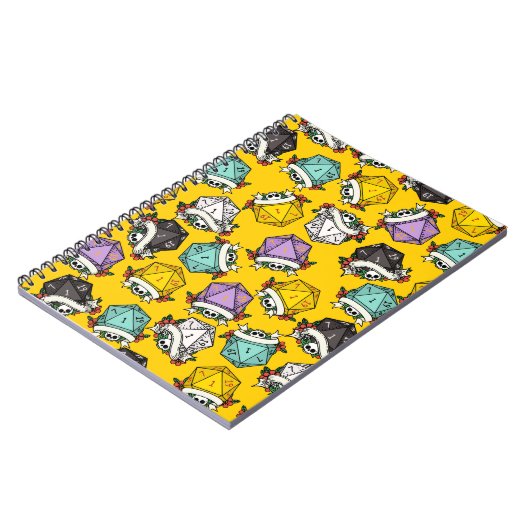 D20-Set-Muster Notizblock (Linke Seite)