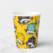 D20-Set-Muster Pappbecher (Rückseite)