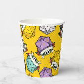 D20-Set-Muster Pappbecher (Links)