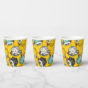 D20-Set-Muster Pappbecher