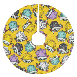 D20-Set-Muster Polyester Weihnachtsbaumdecke