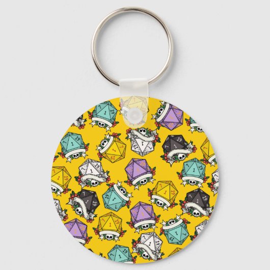 D20-Set-Muster Schlüsselanhänger (Vorderseite)