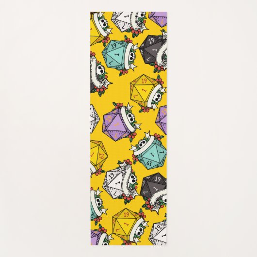 D20-Set-Muster Yogamatte (Vorderseite)