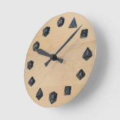 D20 Set Runde Wanduhr (Winkel)