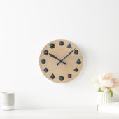 D20 Set Runde Wanduhr (Zuhause)