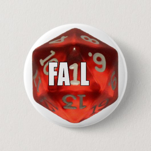 d20 von Fail Button (Vorderseite)