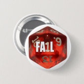 d20 von Fail Button (Vorne & Hinten)
