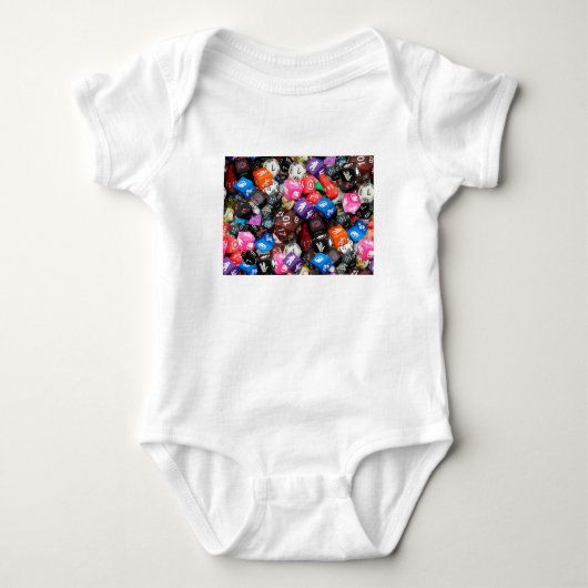 d20 Würfel Baby Strampler (Vorderseite)