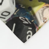 d20-Würfel-Decke Fleecedecke (Ecke)