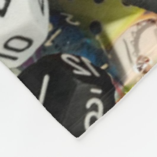 d20-Würfel Fleecedecke (Ecke)